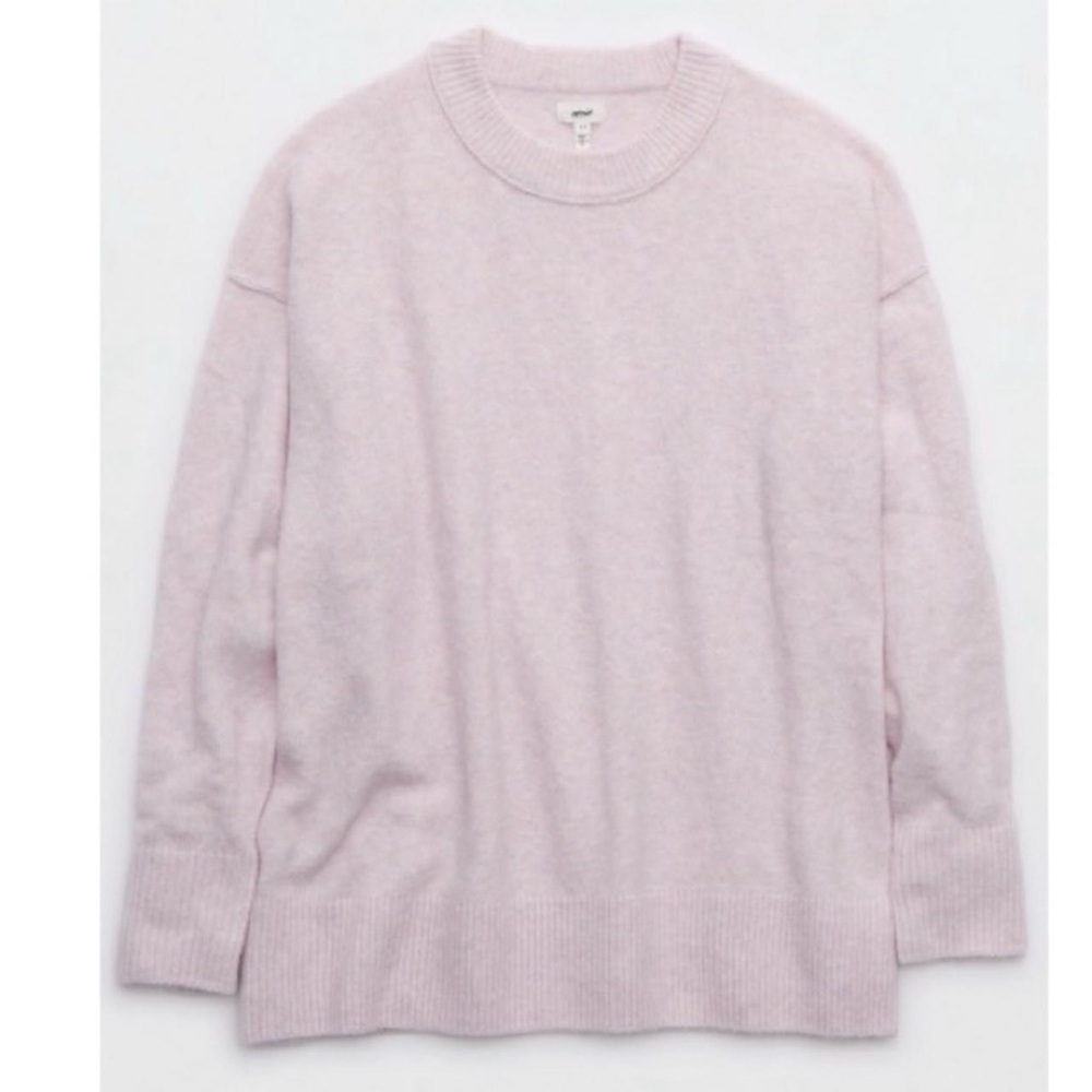 Aerie Light Pink Knit Sweater